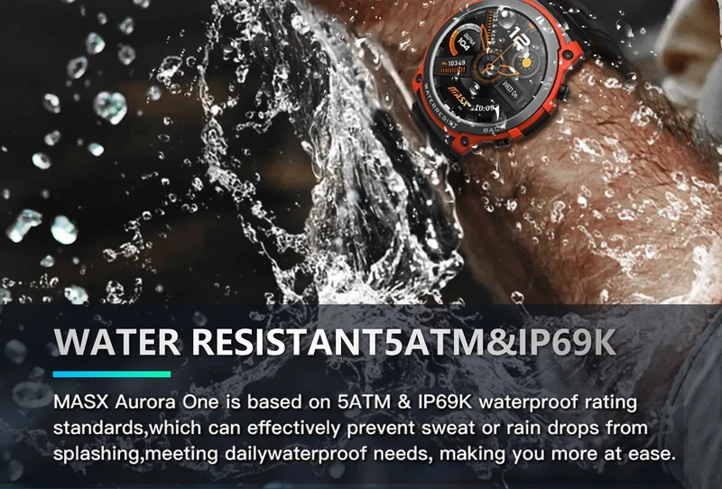 [Weltpremiere 2024] MASX Aurora One Smart Watch 1.43'' AMOLED-Display Hi-Fi-Telefongespräche Militärtaugliche Robustheit für Männer