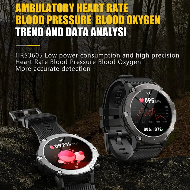 Military C21 Smart Watch Männer Bluetooth Anruf Fitness Tracker 5ATM Wasserdicht Sport Handgelenk Smartwatch für iPhone Android Telefon 2023