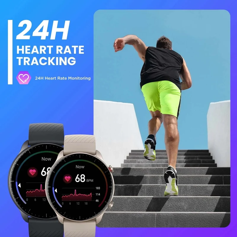 Euro Amazfit GTR 2 Neue Version 46mm Smartwatch Ultralange Akkulaufzeit Alexa Integrierte Smart Watch für Android iOS Telefon