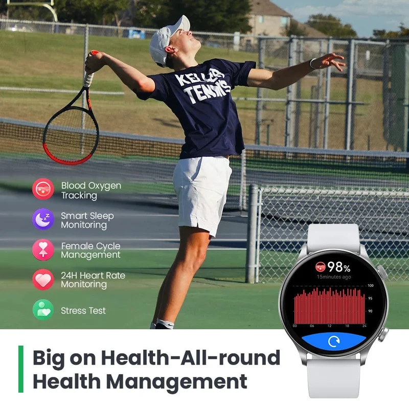 HAYLOU Solar Plus RT3 Smart Watch 1.43"AMOLED-Display Bluetooth-Telefonanruf Smartwatch Gesundheitsmonitor IP68 wasserdichte Sportuhr