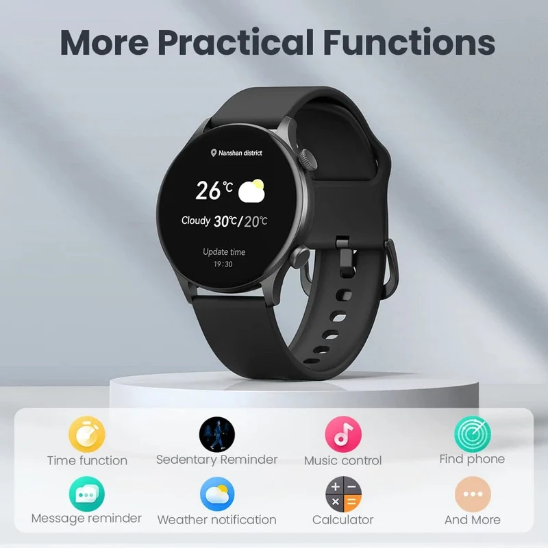 HAYLOU Solar Plus RT3 Smart Watch 1.43"AMOLED-Display Bluetooth-Telefonanruf Smartwatch Gesundheitsmonitor IP68 wasserdichte Sportuhr