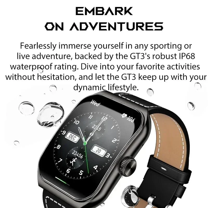 Black Shark Watch GT3 Globale Version 24-Stunden-Gesundheitsüberwachung 1.96 Zoll gebogenes Display 10 Tage Akkulaufzeit 100+ Sportmodi IP68