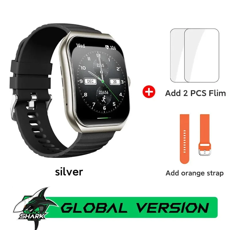 Black Shark Watch GT3 Globale Version 24-Stunden-Gesundheitsüberwachung 1.96 Zoll gebogenes Display 10 Tage Akkulaufzeit 100+ Sportmodi IP68