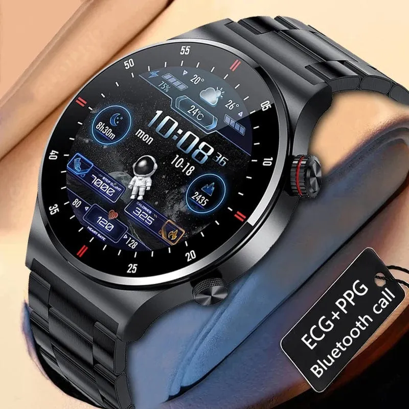Neue Bluetooth-Anruf-Smartwatch für Männer, Sport-Fitness-Tracker, wasserdichte Smartwatch, großer HD-Bildschirm für Huawei Xiaomi-Telefon + Box