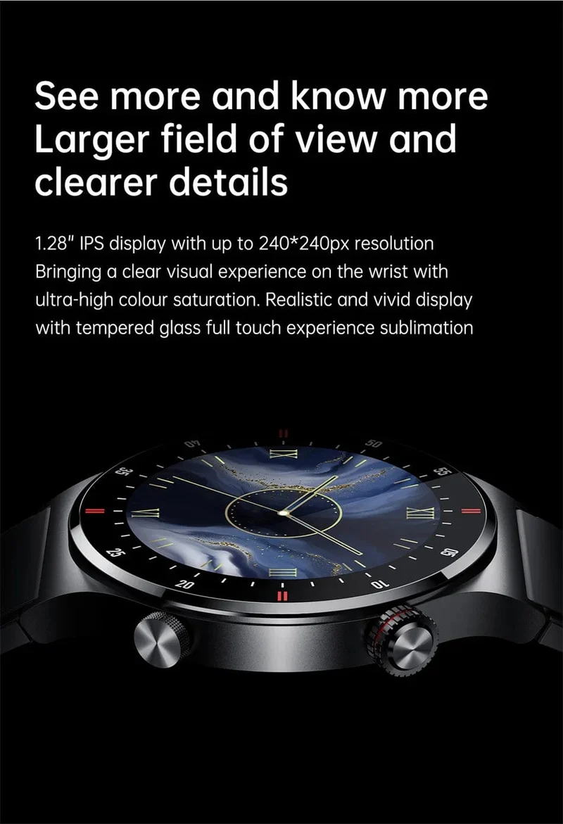 Neue Bluetooth-Anruf-Smartwatch für Männer, Sport-Fitness-Tracker, wasserdichte Smartwatch, großer HD-Bildschirm für Huawei Xiaomi-Telefon + Box