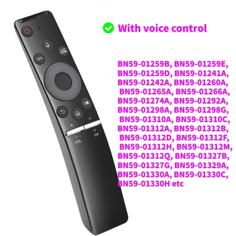 Universal Voice Bluetooth-Fernbedienung als Ersatz für SAMSUNG Smart 4K TV BN59-01259B BN59-01312B/A BN59-01311B BN59-1266A