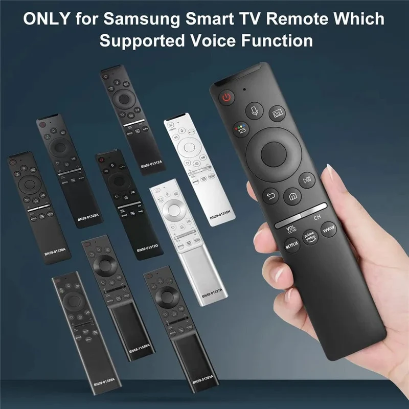 BN59-01312F Sprachfernbedienung kompatibel mit Samsung Smart TV QLED UHD 4K 8K Q60 Q70 Q80 Q90 8er Serie 9er Serie TU8000 AU8000