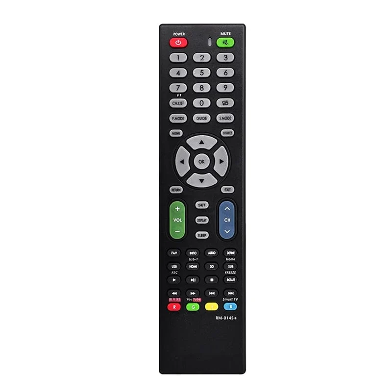 Kompatibel mit universeller TV-Fernbedienung. Verwendung einer universellen TV-Fernbedienung jeder Marke. Einstellung gemäß Handbuch RM-014S+ erforderlich.