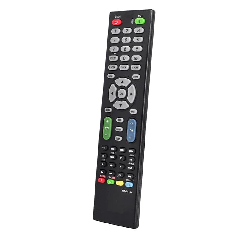 Kompatibel mit universeller TV-Fernbedienung. Verwendung einer universellen TV-Fernbedienung jeder Marke. Einstellung gemäß Handbuch RM-014S+ erforderlich.