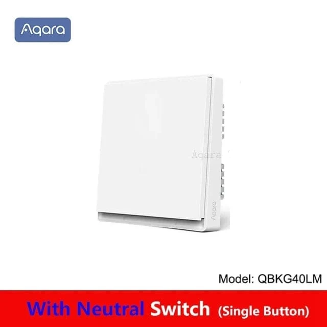 Aqara E1 Smart-Wandschalter, kabelloser Schalter, Zigbee 3.0, mit/ohne Neutralleiter, One-Key-Fernbedienung für Xiaomi Mi Home Homek APP