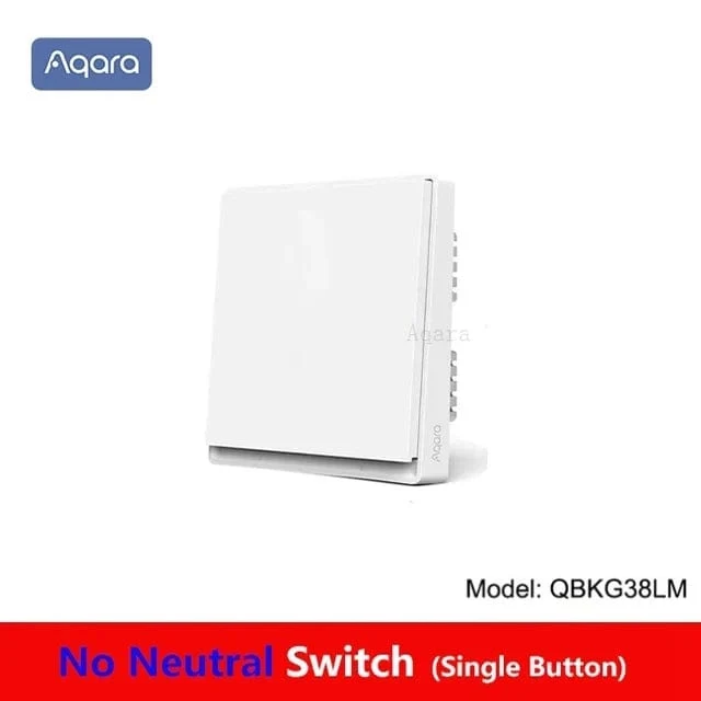 Aqara E1 Smart-Wandschalter, kabelloser Schalter, Zigbee 3.0, mit/ohne Neutralleiter, One-Key-Fernbedienung für Xiaomi Mi Home Homek APP