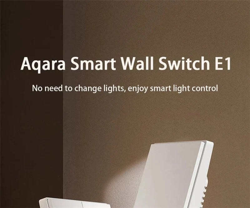 Aqara E1 Smart-Wandschalter, kabelloser Schalter, Zigbee 3.0, mit/ohne Neutralleiter, One-Key-Fernbedienung für Xiaomi Mi Home Homek APP