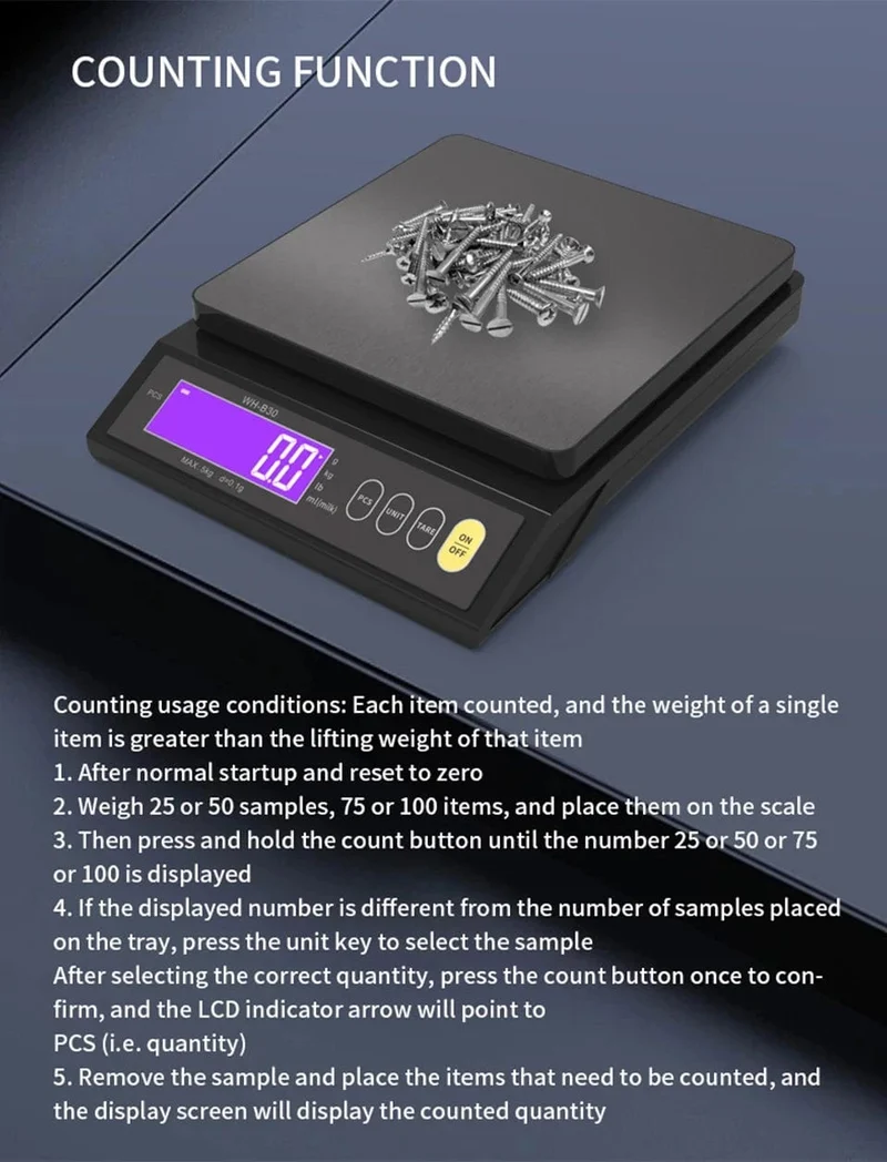5 kg/0.1 g 10 kg/1 g Digitale elektronische Küchenwaage LCD-Display Vollständig wasserdichtes Edelstahl-Mess- und Wiege-Backwerkzeug