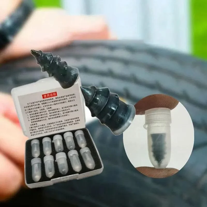 10 stücke Reifen Reparatur Nagel Selbst-Blechschraube Kunststoff Nagel Weiche Gummi Schraube Geeignet Für Auto Motorrad Reifen Punktion Reparatur