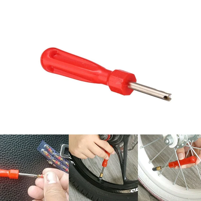 1 Stück Auto Fahrrad Schlitzgriff Reifenventilschaft Kernentferner Schraubendreher Auto-Styling-Zubehör Autoreifen Reparatur Installationswerkzeuge