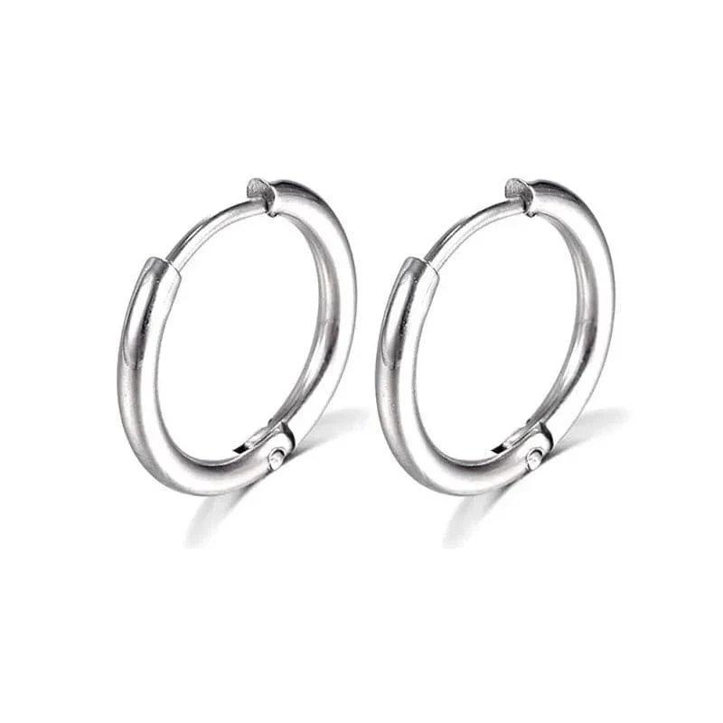 1 Paar kleine Creolen aus 316L Edelstahl für Frauen und Männer, Knorpel, Tragus, Conch, Forward, Helix-Ohrpiercing-Schmuck