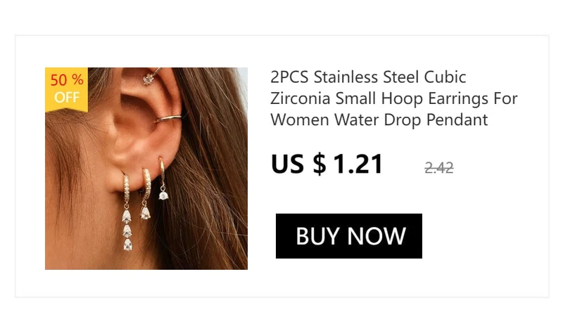 2 STK Edelstahl Minimal Creolen Kristall Zirkonia Kleine Huggie Dünne Knorpel Ohrring Helix Tragus Piercing Schmuck