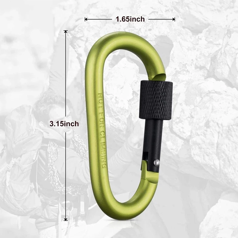 Taktischer Karabiner Tourist Carabin Clip Schlüssel Schlüsselanhänger Set Aluminiumlegierung Camping Survival Schnalle Multi Tool Schlüsselhalter