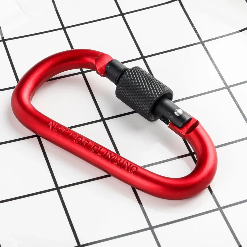 Taktischer Karabiner Tourist Carabin Clip Schlüssel Schlüsselanhänger Set Aluminiumlegierung Camping Survival Schnalle Multi Tool Schlüsselhalter
