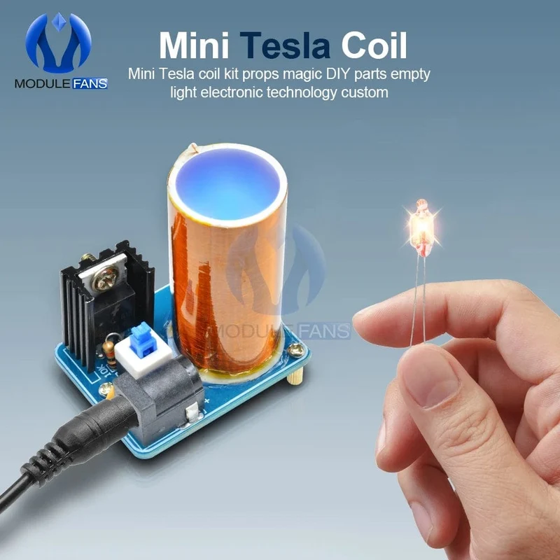 BD243 Mini-Teslaspulen-Kit, Zauberrequisiten, DIY-Teile, leere Lichter, Technologie, DIY-Elektronik, BD243C DIY-Mini-Teslaspulenmodul