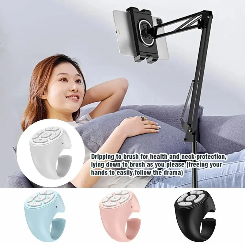 Multifunktions-BT-Fernbedienung Tragbarer Selfie-Video-Controller mit Fingerspitze Automatisches Page-Turner-Browsing für das Telefon