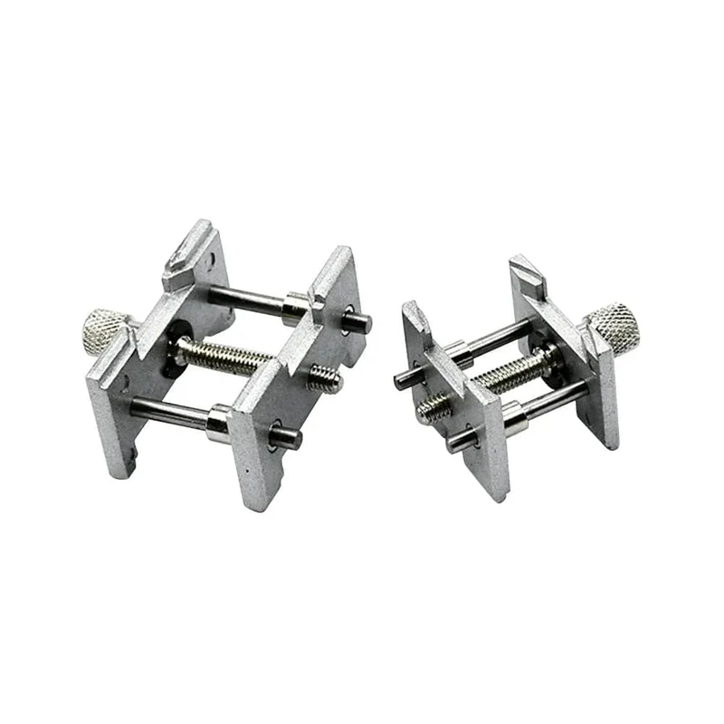 2 stücke Multifunktionale Universal Uhrwerk Halter Feste Basis 2in1 Uhren Fall Clamp Reparatur Werkzeuge für Uhrmacher dropshipping