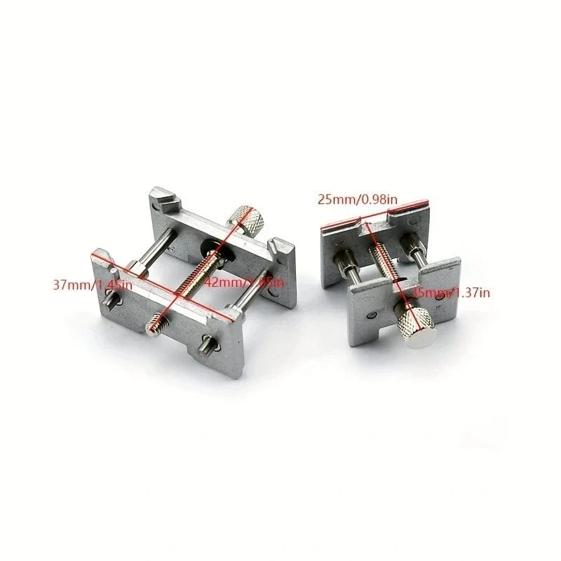 2 stücke Multifunktionale Universal Uhrwerk Halter Feste Basis 2in1 Uhren Fall Clamp Reparatur Werkzeuge für Uhrmacher dropshipping