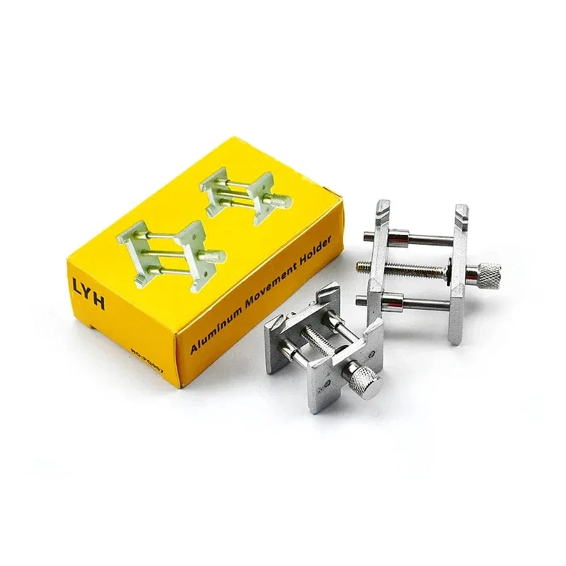 2 stücke Multifunktionale Universal Uhrwerk Halter Feste Basis 2in1 Uhren Fall Clamp Reparatur Werkzeuge für Uhrmacher dropshipping