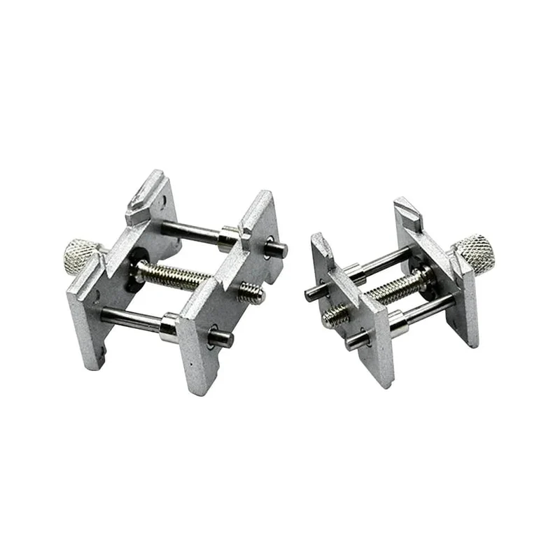 2 stücke Multifunktionale Universal Uhrwerk Halter Feste Basis 2in1 Uhren Fall Clamp Reparatur Werkzeuge für Uhrmacher dropshipping