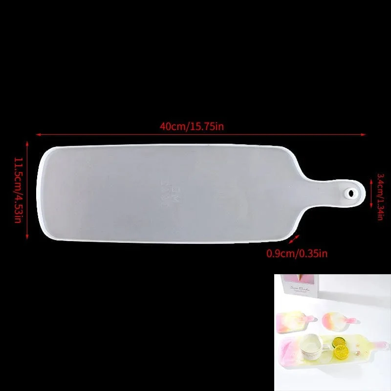 Tablett Silikonform DIY Harzform Kristall Epoxid Silikonform Obstscheibe Teeteller Tischplatte Untersetzer Formenherstellung Werkzeug