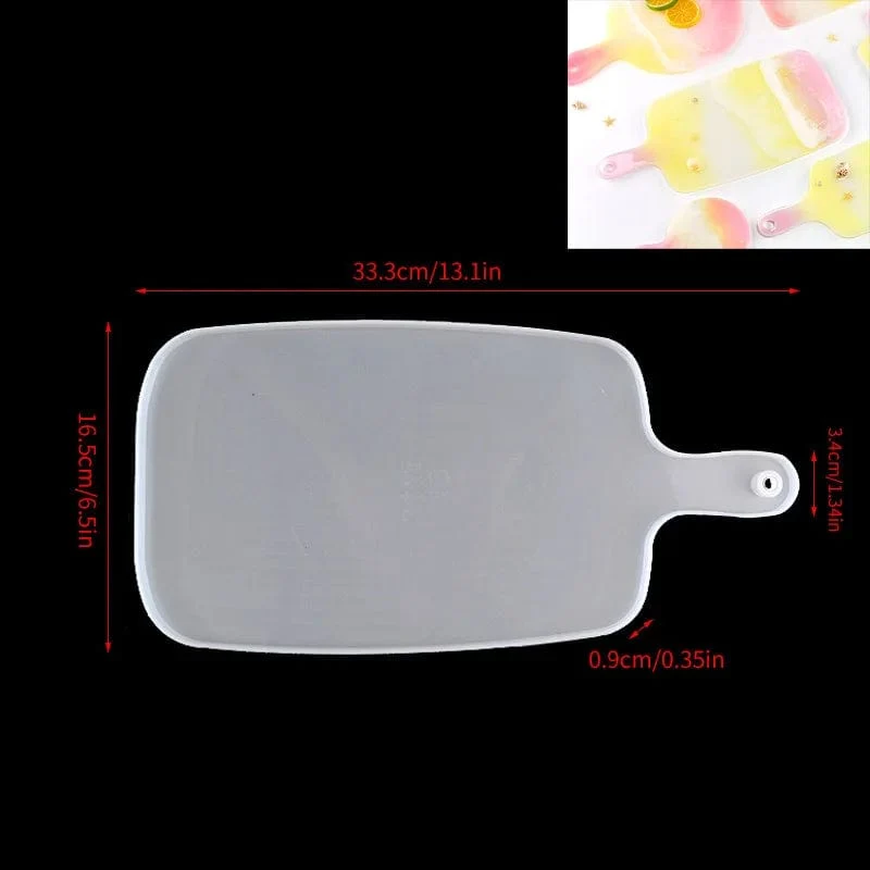 Tablett Silikonform DIY Harzform Kristall Epoxid Silikonform Obstscheibe Teeteller Tischplatte Untersetzer Formenherstellung Werkzeug