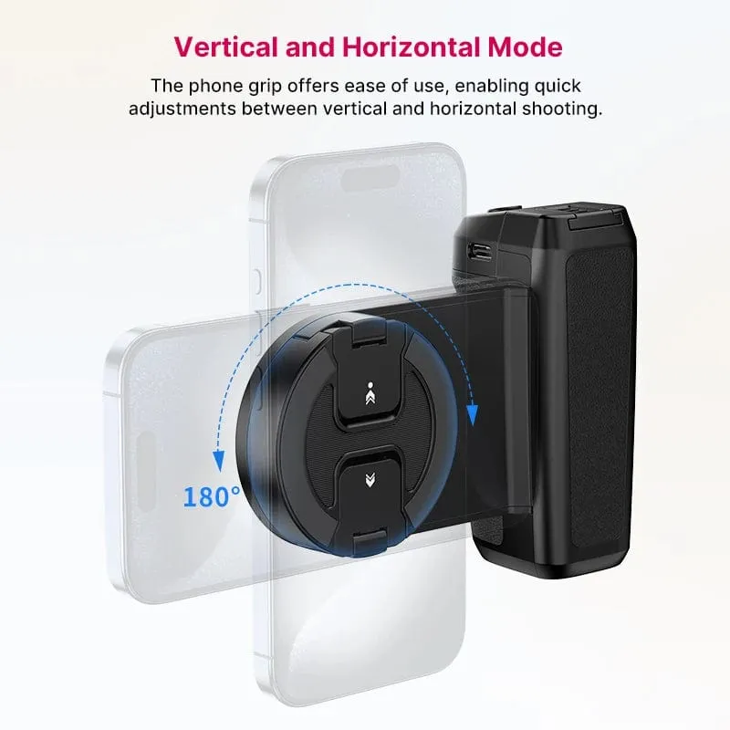 Ulanzi MA35 MagSafe Bluetooth Shutter Smartphone Kamera Griff Grip Selfie Stablizer Vertikale Horizontale Aufnahmen für Telefon