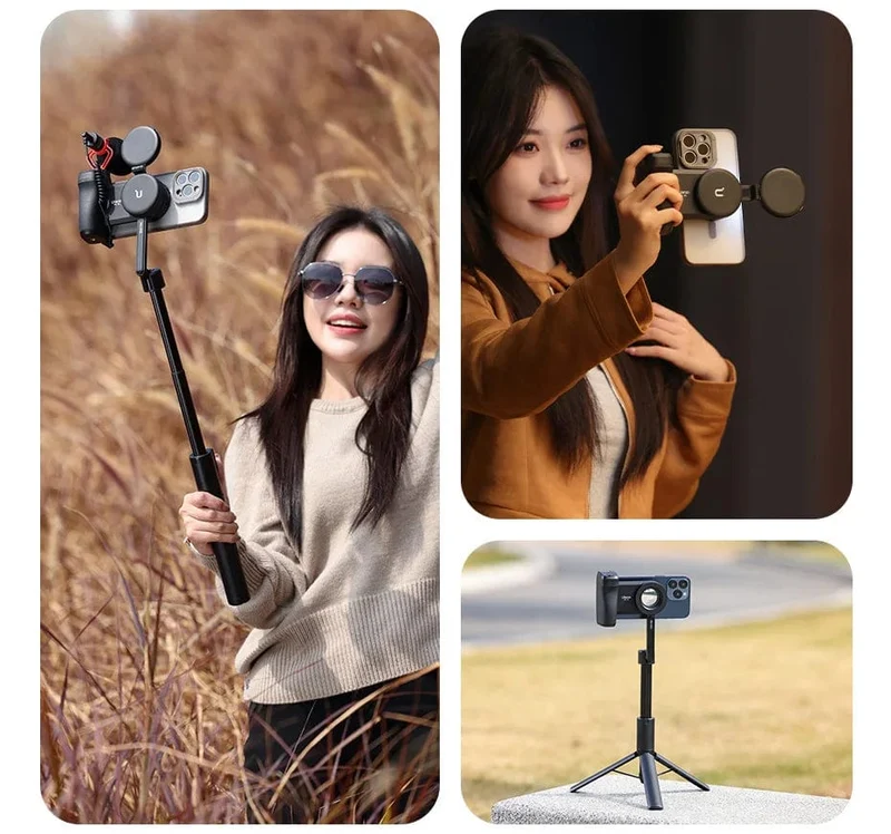 Ulanzi MA35 MagSafe Bluetooth Shutter Smartphone Kamera Griff Grip Selfie Stablizer Vertikale Horizontale Aufnahmen für Telefon