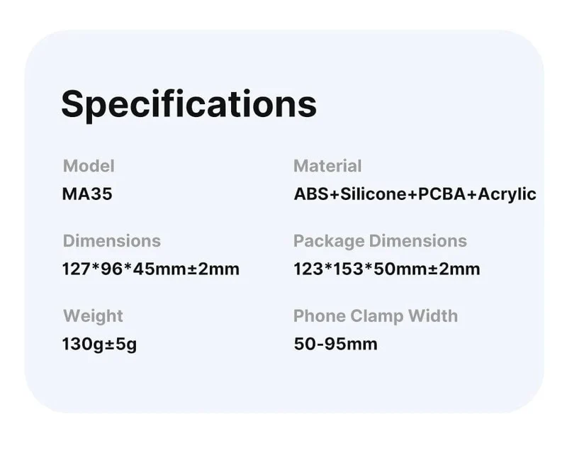 Ulanzi MA35 MagSafe Bluetooth Shutter Smartphone Kamera Griff Grip Selfie Stablizer Vertikale Horizontale Aufnahmen für Telefon