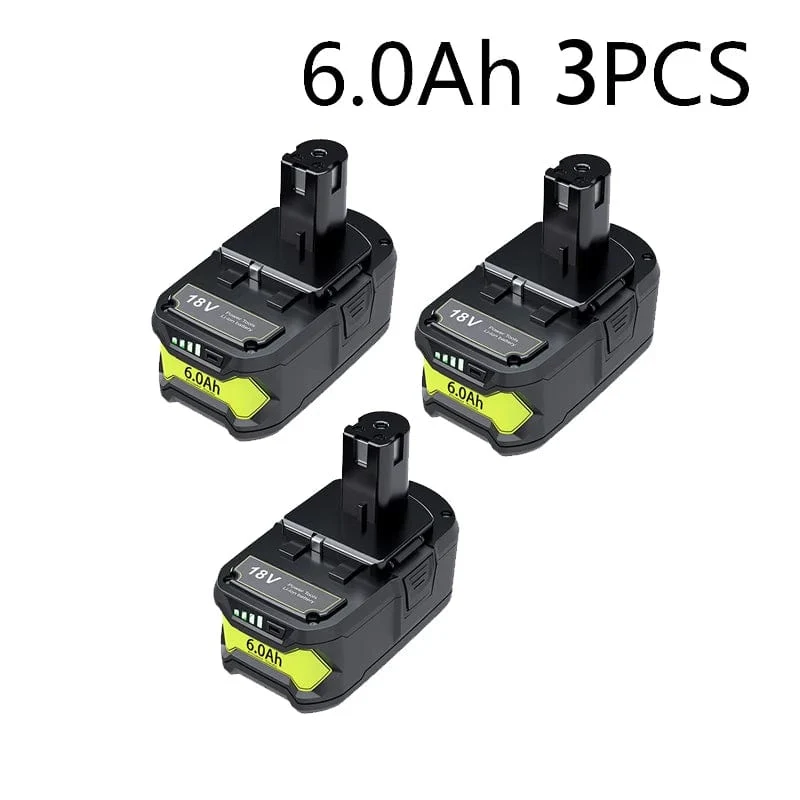 6Ah Für RYOBI P108 18 V One + Plus Batterie 18 Volt Lithium-Ionen Power Werkzeuge P104 P107 RB18L50 RB18L20 P108