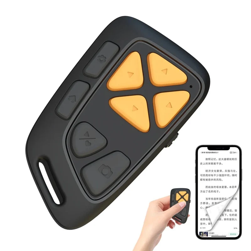 Drahtlose Fernbedienung Bluetooth-Kompatibel Seite Turner Kamera Foto und Video Clicker für Die Meisten Smartphone