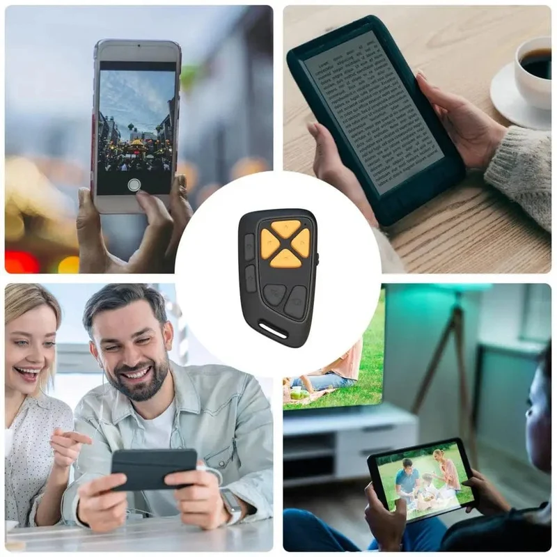 Drahtlose Fernbedienung Bluetooth-Kompatibel Seite Turner Kamera Foto und Video Clicker für Die Meisten Smartphone