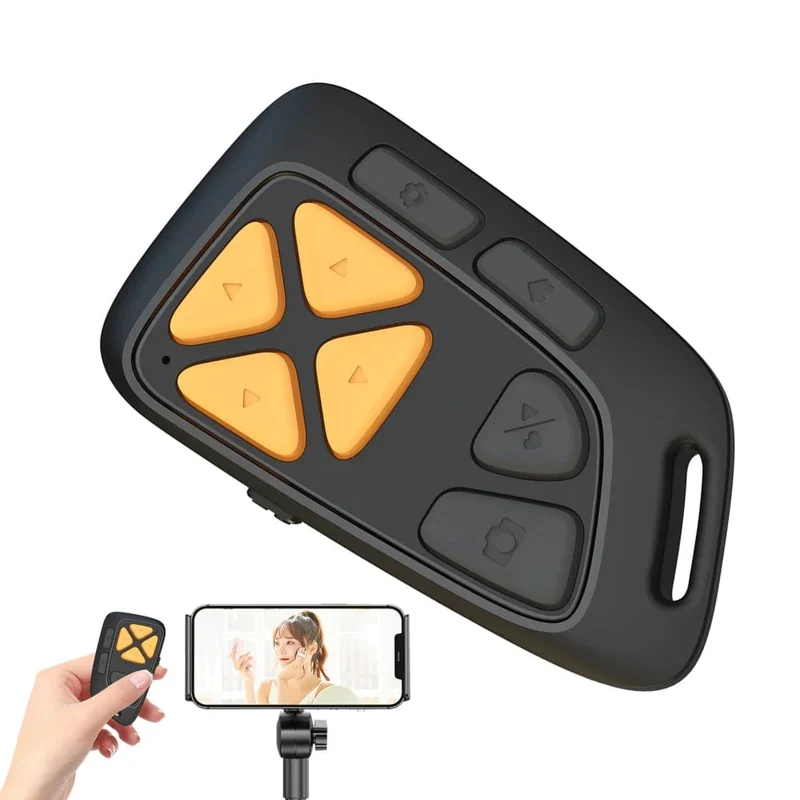 Drahtlose Fernbedienung Bluetooth-Kompatibel Seite Turner Kamera Foto und Video Clicker für Die Meisten Smartphone