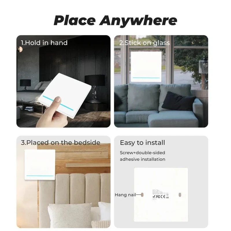 GERMA 1/2/3 Gang RF 433Mhz Smart Home Push Wireless Schalter Licht Fernbedienung Wand Taste Decke Lampe Ein Aus ASK Ev1257