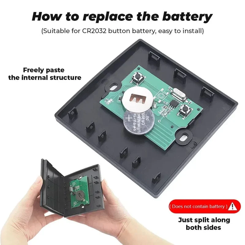 GERMA 1/2/3 Gang RF 433Mhz Smart Home Push Wireless Schalter Licht Fernbedienung Wand Taste Decke Lampe Ein Aus ASK Ev1257