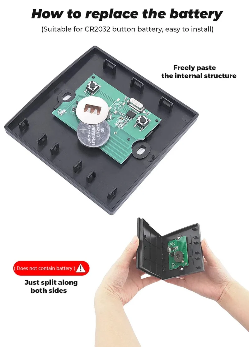 GERMA 1/2/3 Gang RF 433Mhz Smart Home Push Wireless Schalter Licht Fernbedienung Wand Taste Decke Lampe Ein Aus ASK Ev1257