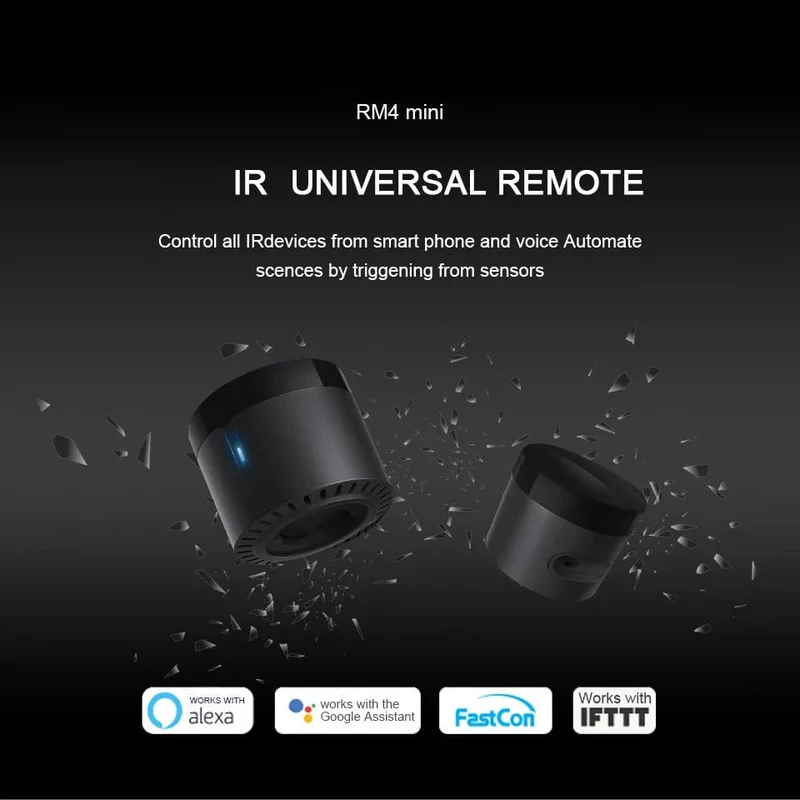 BroadLink RM4 Pro RM4 mini HTS2 Temperatur- und Feuchtigkeitssensor Version Drahtloser Universal-Fernbedienungs-Hub mit Smart-Home-Lösung