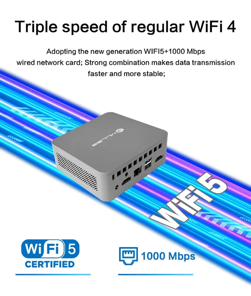 MLLSE G3 Mini-PC Gemini-Lake N100 Windows 11 Pro Intel 12. DDR4 8 GB RAM 256 GB ROM WiFi 5 BT4.2 Desktop-Computer Mini-PC Arbeit
