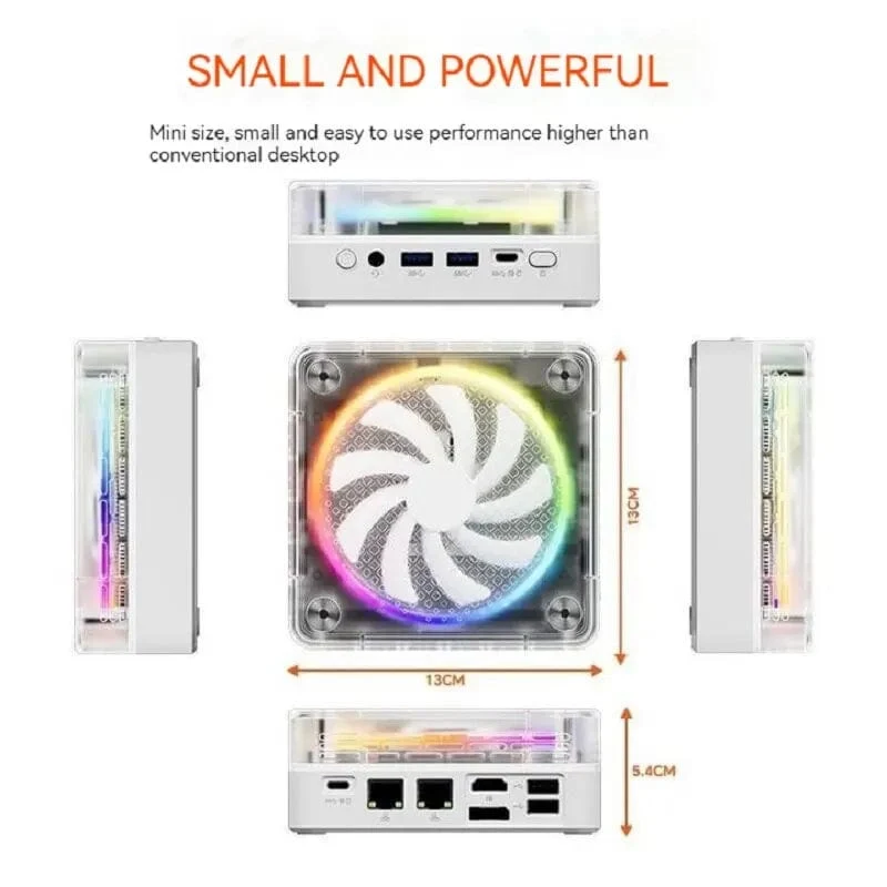 FIREBAT MN56 MINIPC AMD R7-7735HS 7840HS 6600H 7940HS Mini-PC Gamer Bunter 16 GB 512 GB DDR5 Desktop-Gaming-Computer BT5.2 WIFI6