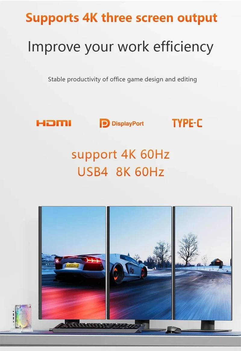 FIREBAT MN56 MINIPC AMD R7-7735HS 7840HS 6600H 7940HS Mini-PC Gamer Bunter 16 GB 512 GB DDR5 Desktop-Gaming-Computer BT5.2 WIFI6