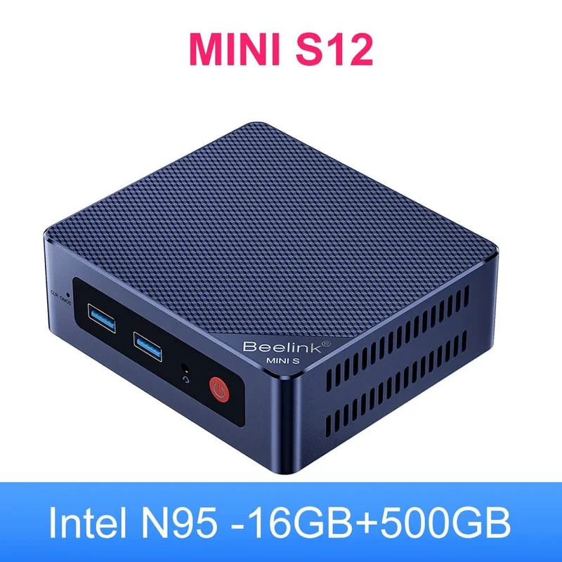 Beelink Mini S12 Pro Intel 12. Generation N100 16G 500G Mini S12 Intel N95 Mini-PC DDR4 8G 256G SSD Desktop-Gaming-Computer VS T8 Pro