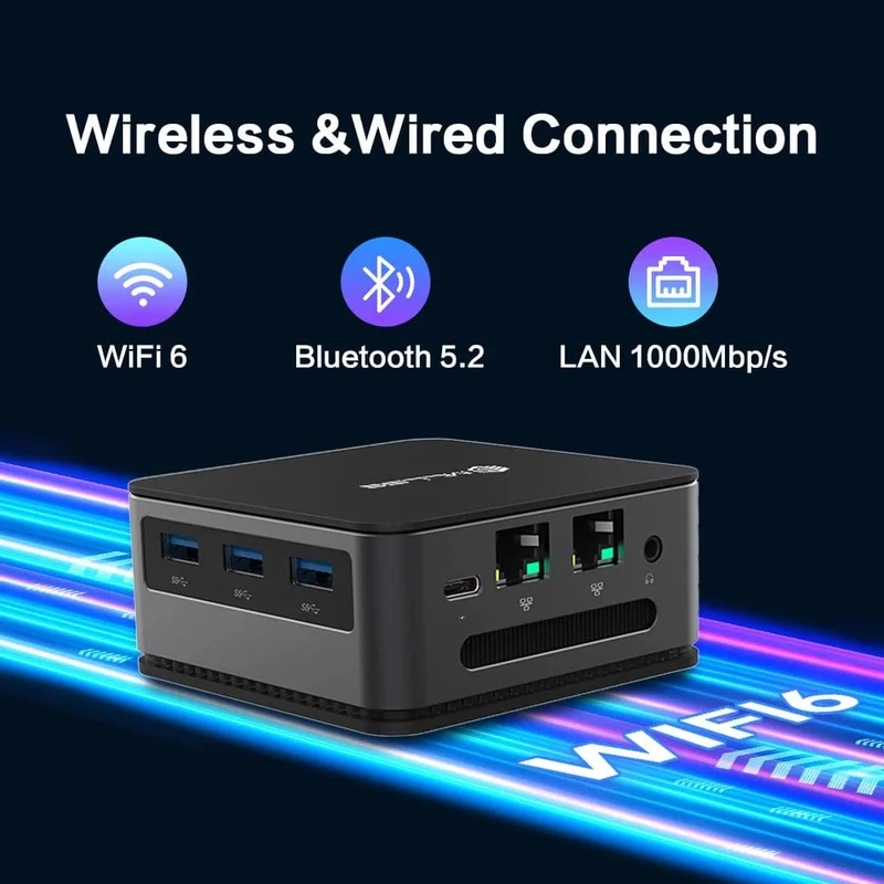 MLLSE G2 Mini-PC Windows 11 Pro Alder Lake N100 Intel 12. DDR4 12 GB RAM 512 GB SSD WiFi 6 BT5.2 Desktop-Computer Mini-PC Arbeit