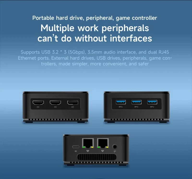 MLLSE G2 Mini-PC Windows 11 Pro Alder Lake N100 Intel 12. DDR4 12 GB RAM 512 GB SSD WiFi 6 BT5.2 Desktop-Computer Mini-PC Arbeit