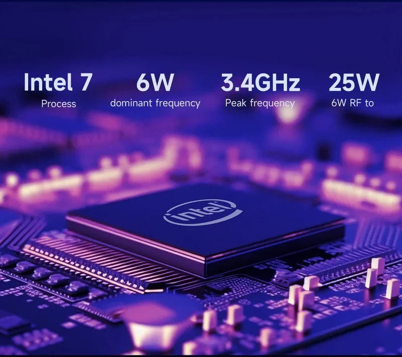 MLLSE G2 Mini-PC Windows 11 Pro Alder Lake N100 Intel 12. DDR4 12 GB RAM 512 GB SSD WiFi 6 BT5.2 Desktop-Computer Mini-PC Arbeit