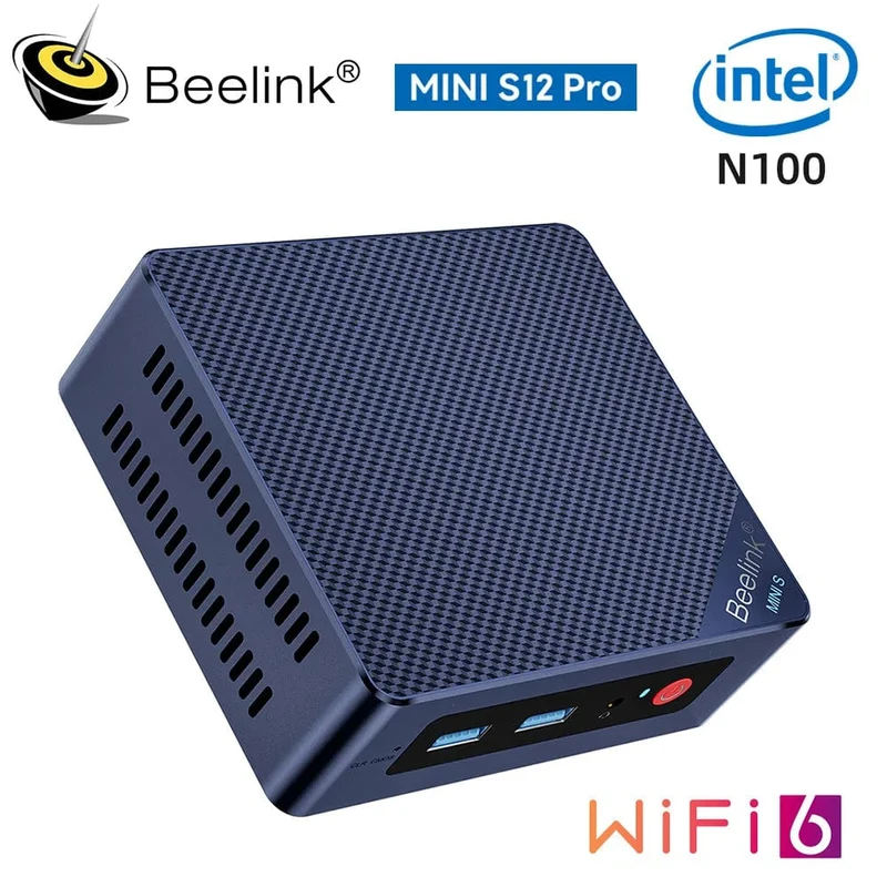 Beelink Mini S12 Pro N100 Intel 12. Generation 16G 500G Mini S Intel 11. Generation N5095 DDR4 8GB 128GB SSD Desktop-Gaming-Computer N95 VS GK3V